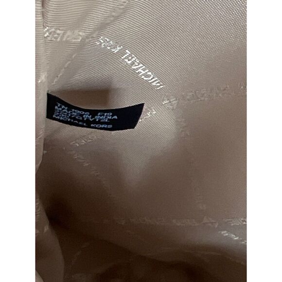 Michael Kors Chestnut Tan Saffiano Jet Set Tote Leather Bag Carryall Purse - Picture 12 of 13